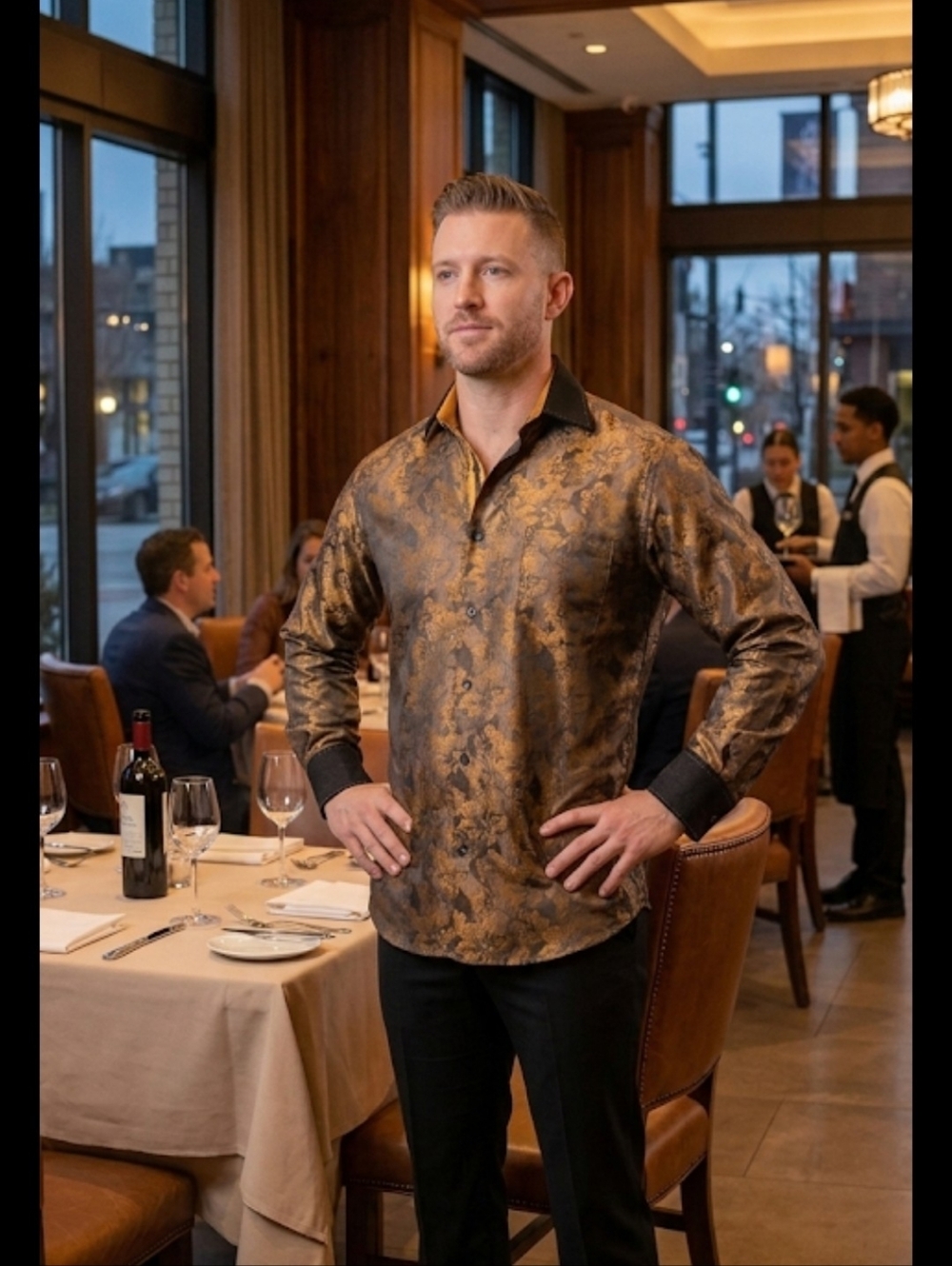 El General Mens Shirt Sz L